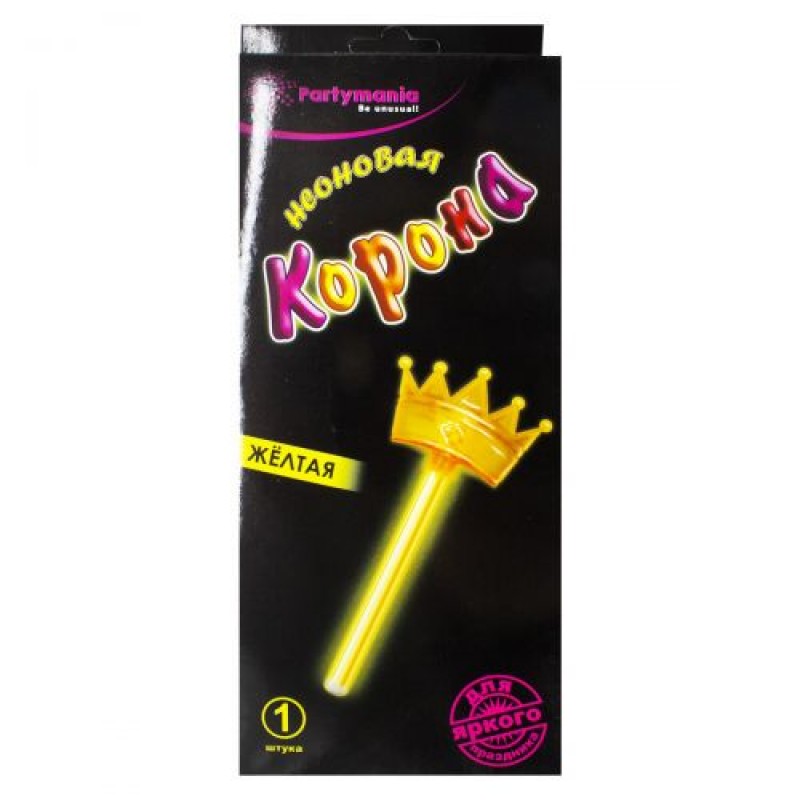 Неоновая палочка "Glow Crown: Корона", желтая T0118