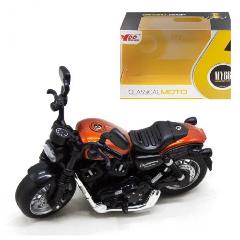 Мотоцикл инерционный "Classical moto", оранжевый MY66-M1215