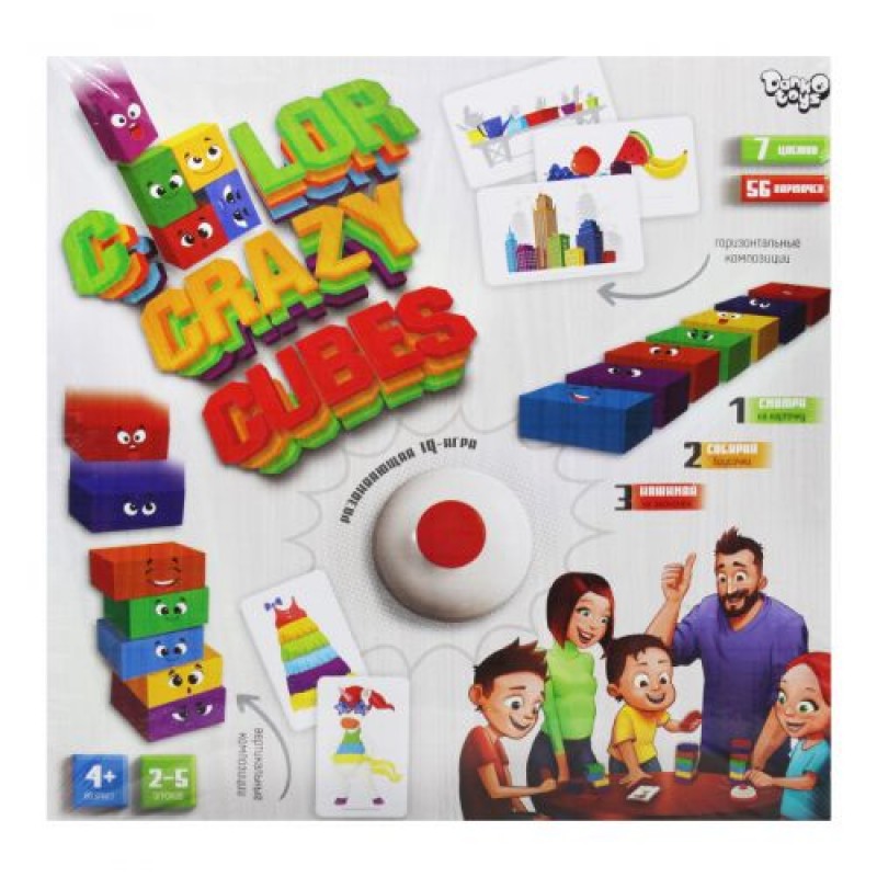 Настольная игра "Color Crazy Cubes", рус