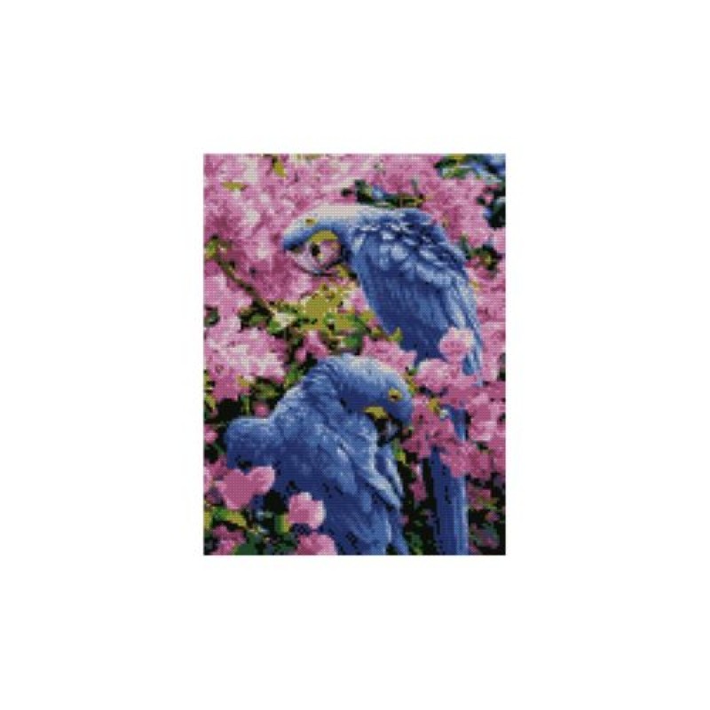 Алмазная мозаика "Яркие попугаи" HX217