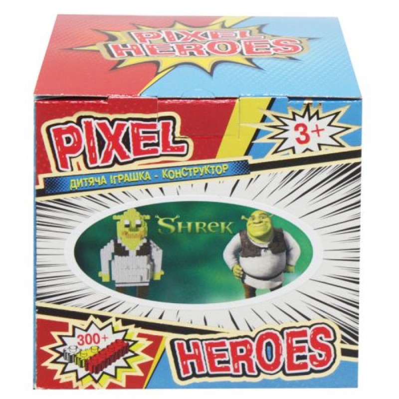 Конструктор "Pixel Heroes: Шрек", 491 дет. Пластик Різнобарв'я (197805)