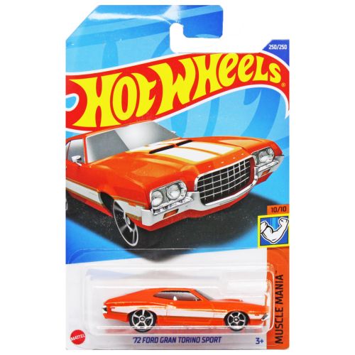 Машинка "Hot wheels: FORD GRAN TORINO" (оригінал) Металопластик Помаранчевий (205692)