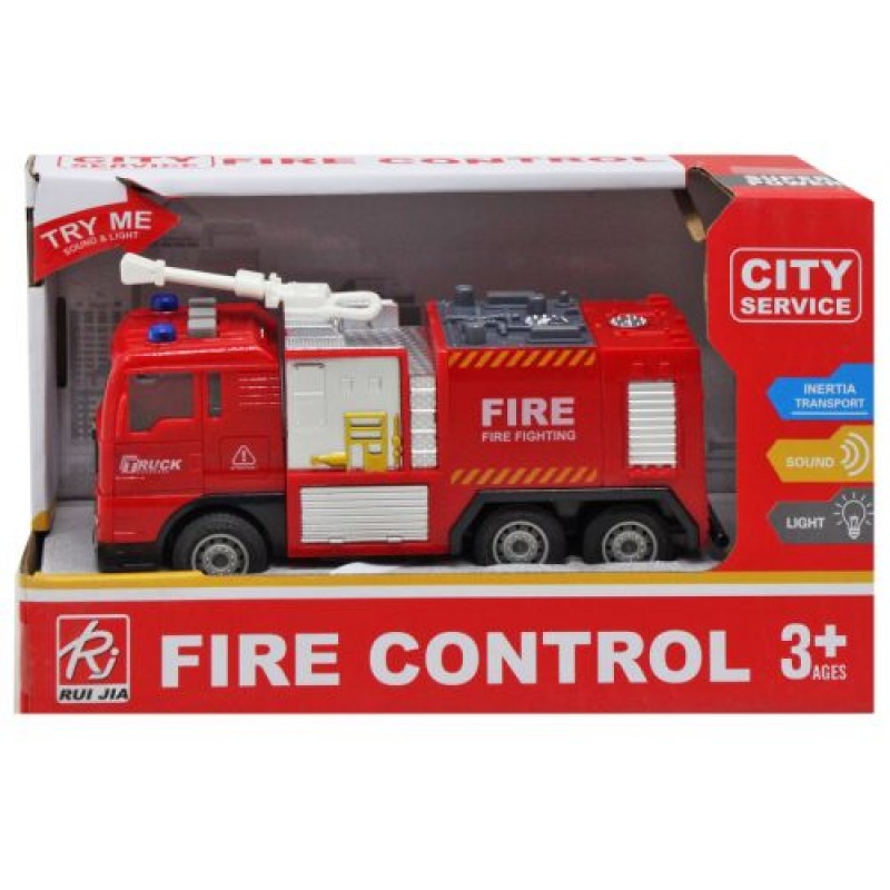 Пожежна машина "Fire control" зі звуком Пластик Червоний (210393)