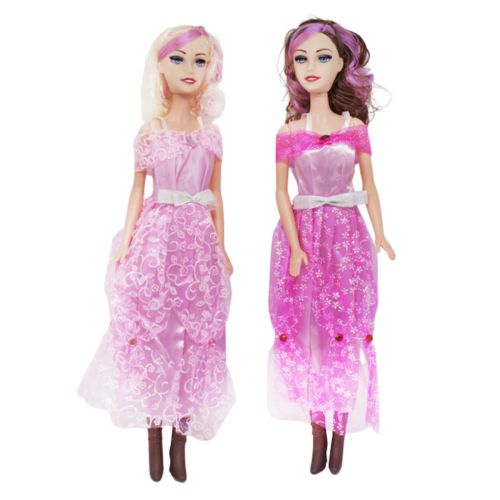 Уцінка. Лялька в рожевій сукні, 55 см - відірвана рука (210514)