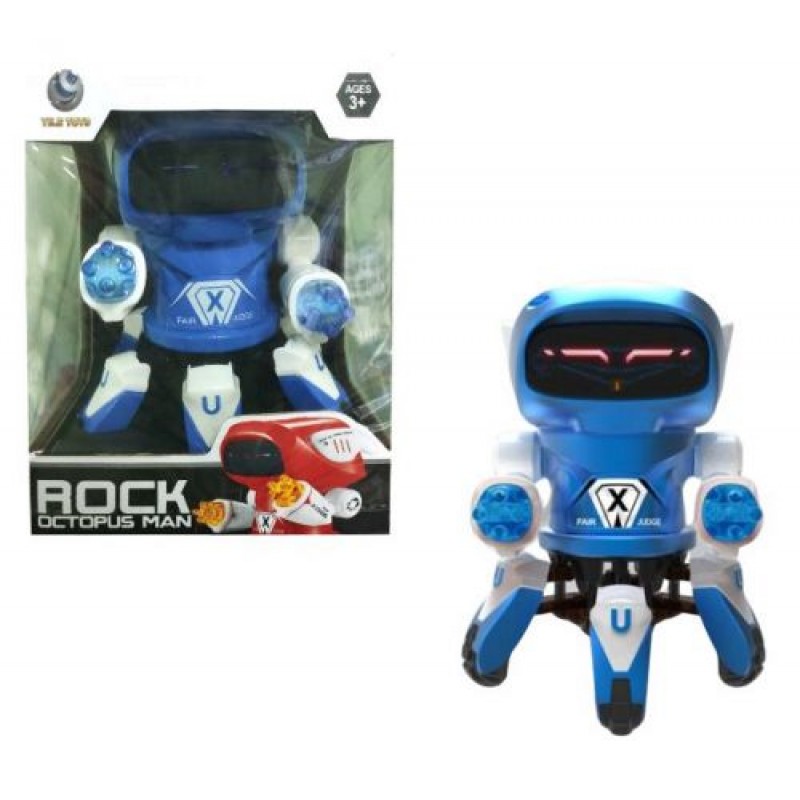 Уцінка. Робот музичний "Rock Octopus Man" (синій) - включается играет, (не ходит) (212023)