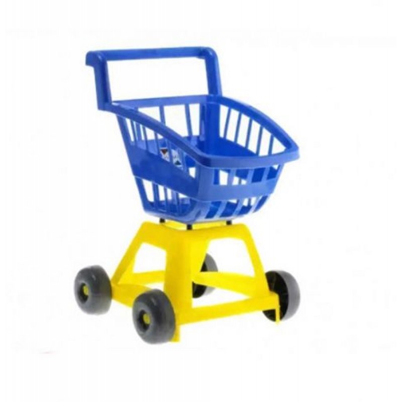 Уцінка. Візок для покупок (синя) - трішки перекошени колеса (212165)