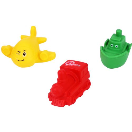 Набір іграшок для ванни "Транспорт" (3 шт) Гума Різнобарв'я (213011)