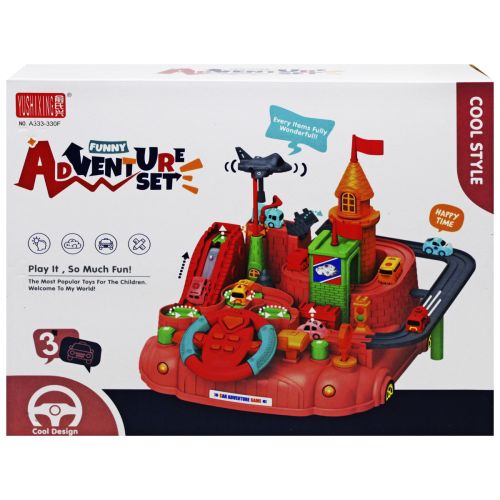 Трек з перешкодами "Adventure Set" (рожевий) Пластик Рожевий (213887)