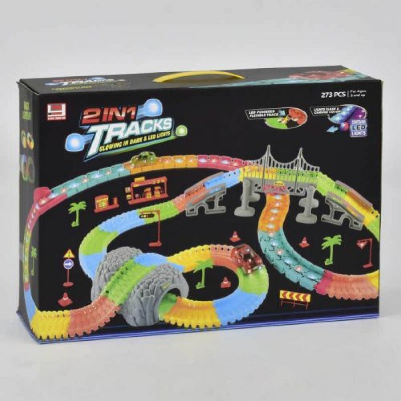 Уцінка. Дитячий гоночний LED трек "Magic Track" 2 в 1 - не товарний вигляд (215649)
