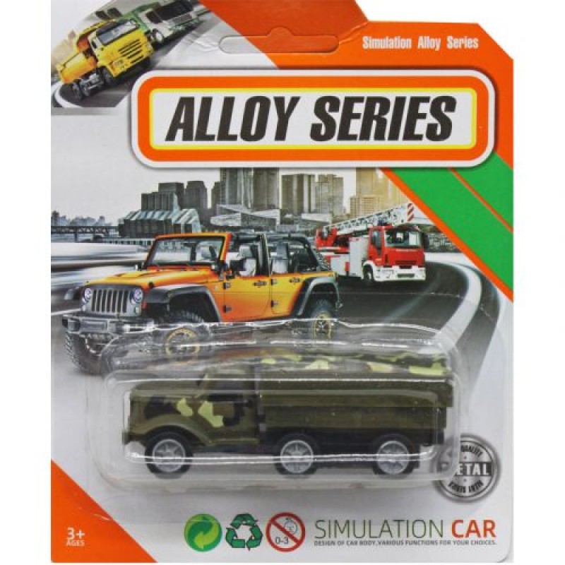 Машинка "Alloy series: Вантажівка" (6 см) Метал пластик Зелений (218569)