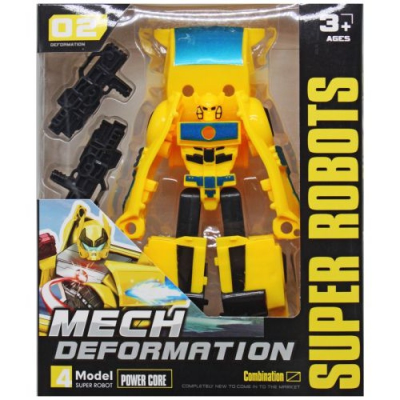 Трансформер "Mech Defender" (жовтий) Пластик Різнобарв'я (219334)