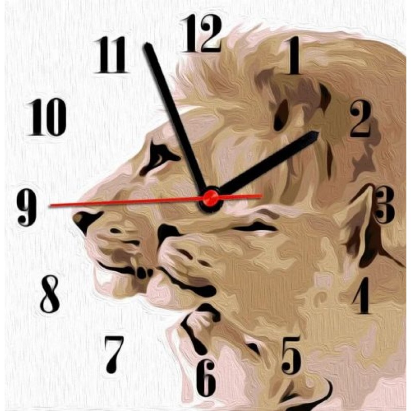 Годинник-картина за номерами "Леви", 30х30 см Комбінований Різнобарв'я (220396)
