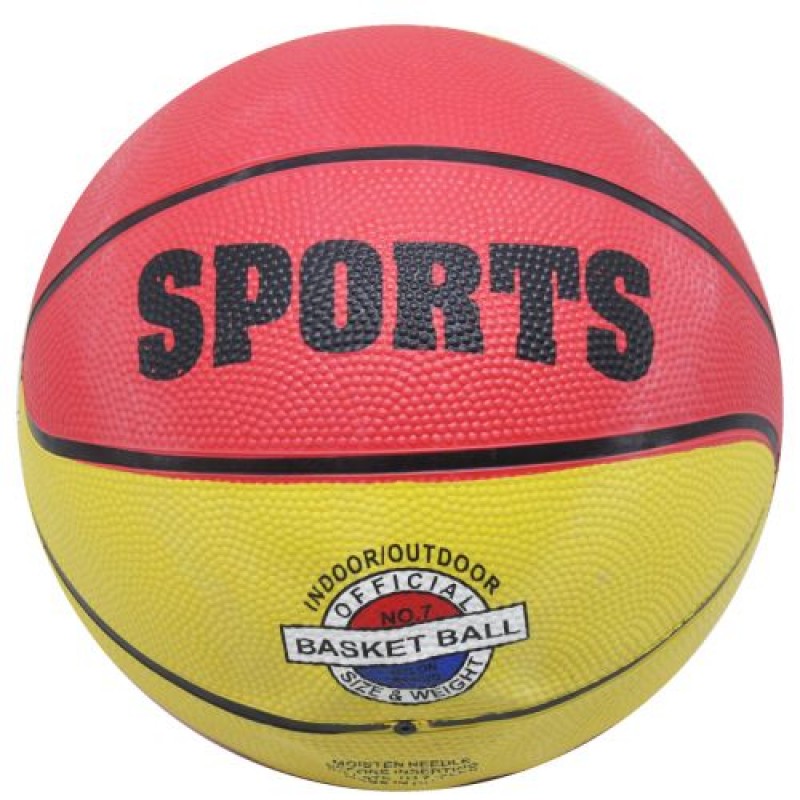 Мʼяч баскетбольний "Sports", розмір 7 (вид 2) Гума Жовтий червоний (221464)