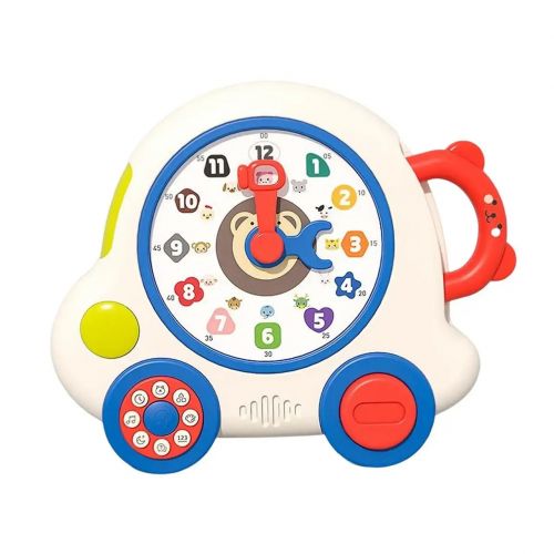 Інтерактивна іграшка "Розвиваючий годинник" (укр) Пластик Білий (222082)