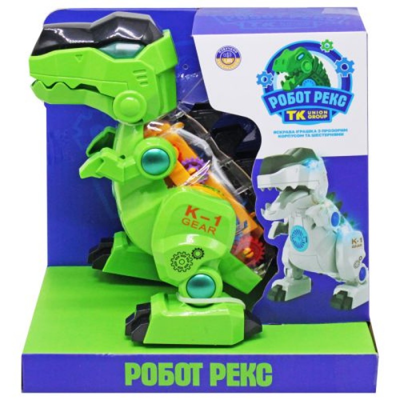 Динозавр інтерактивний "Робот Рекс" укр (зелений) Зелений (223395)