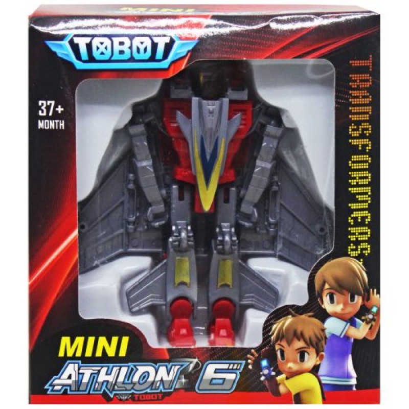 Трансформер "TOBOT Mini: Винищувач" Пластик Сірий (225746)