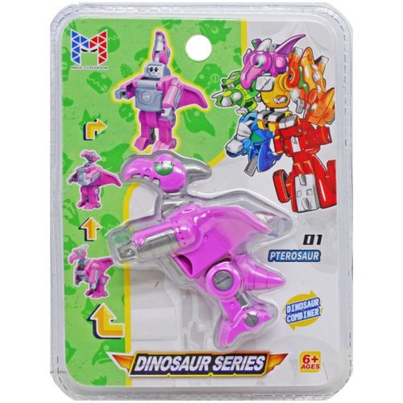 Динозавр-трансформер "Dinosaur series: Птерозавр" Пластик Фіолетовий (226797)