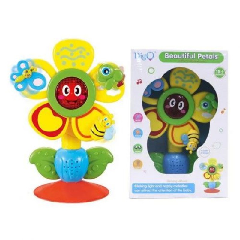 Інтерактивна іграшка "Музична квіточка" (укр) Пластик Різнобарв'я (227978)