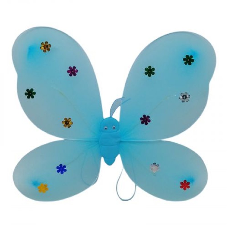 Крила метелика зі світловими ефектами (блакитні) Комбінований Блакитний (236094)