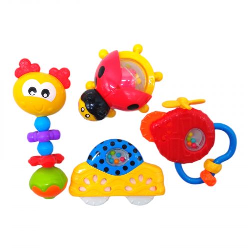 Набір брязкалець "Baby toys" (4 шт) Пластик Різнобарв'я (236844)