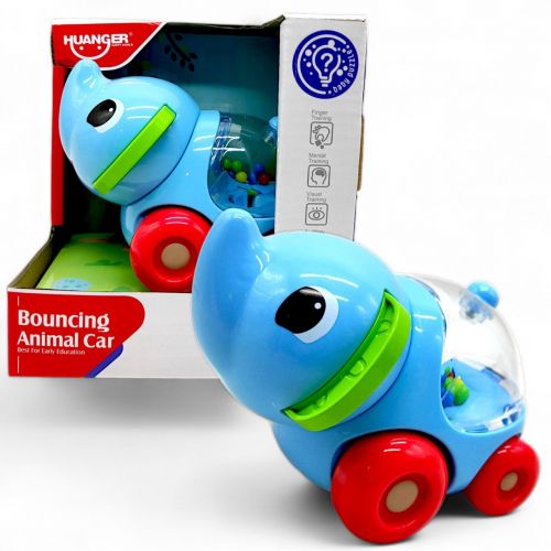 Машинка для малюків "Тваринки: Слоненя" Пластик Різнобарв'я (239263)