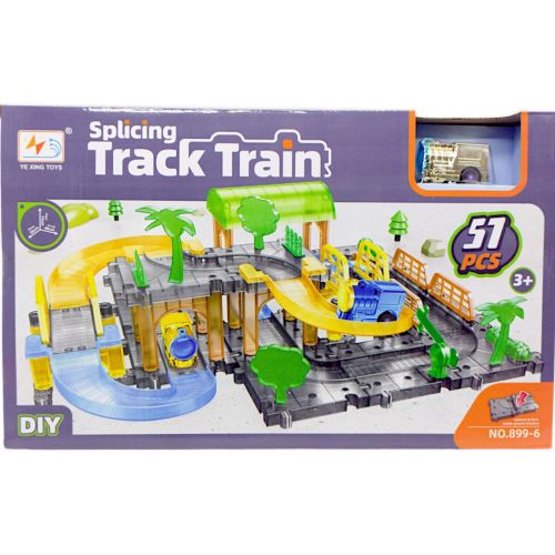 Трек з локомотивом "Track Train", 57 деталей Пластик Різнобарв'я (239622)