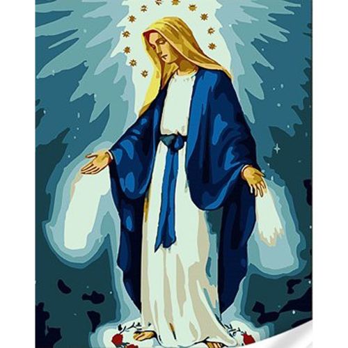 Картина по номерах "Діва Марія" 30х40 см Комбінований Різнобарв'я (239680)