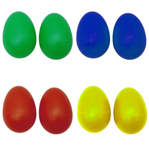 Шейкер-маракас пластиковий "Яйце", 2 штуки, мікс видів Пластик Різнобарв'я (239776)