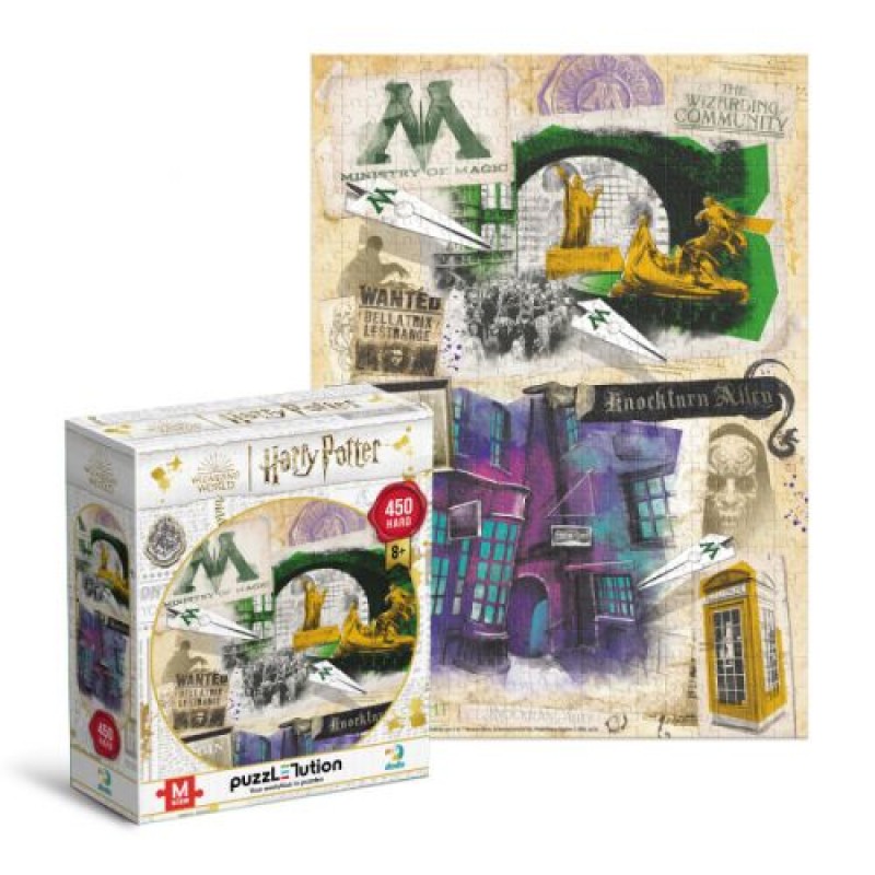 Пазл "Harry Potter. Міністерство магії та Алея Ноктерн", 450 ел Картон Різнобарв'я (240059)
