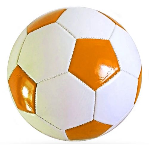М'яч футбольний білий+помаранч (240356)