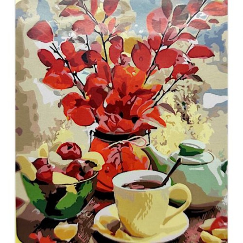 Картина по номерах "Яблучне чаювання" 40*50 (240438)