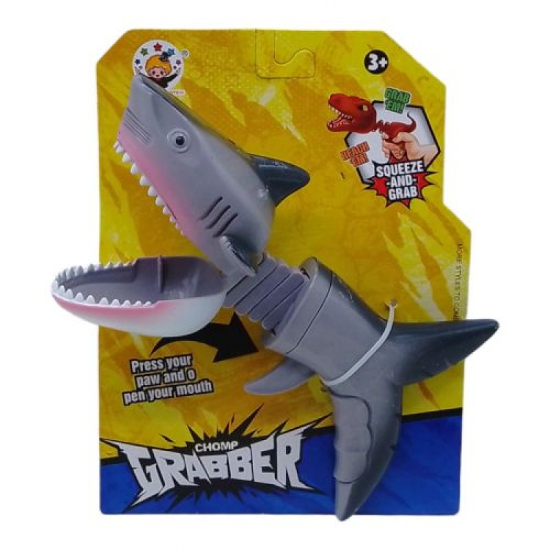 Іграшка-кусачка "Тварини: Акула" (сіра) Пластик Сірий (241119)