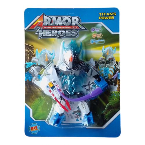 Робот-конструктор "Armor Heroes" (синій) Пластик Синій (242738)