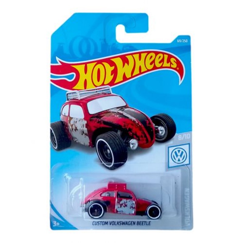 Машинка металева Hot wheels custom volkswagen beetle (242768)