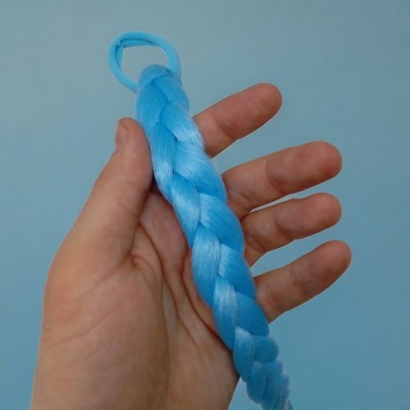 Коса фосфорна, на резинці (блакитна) Комбінований Блакитний (240252)