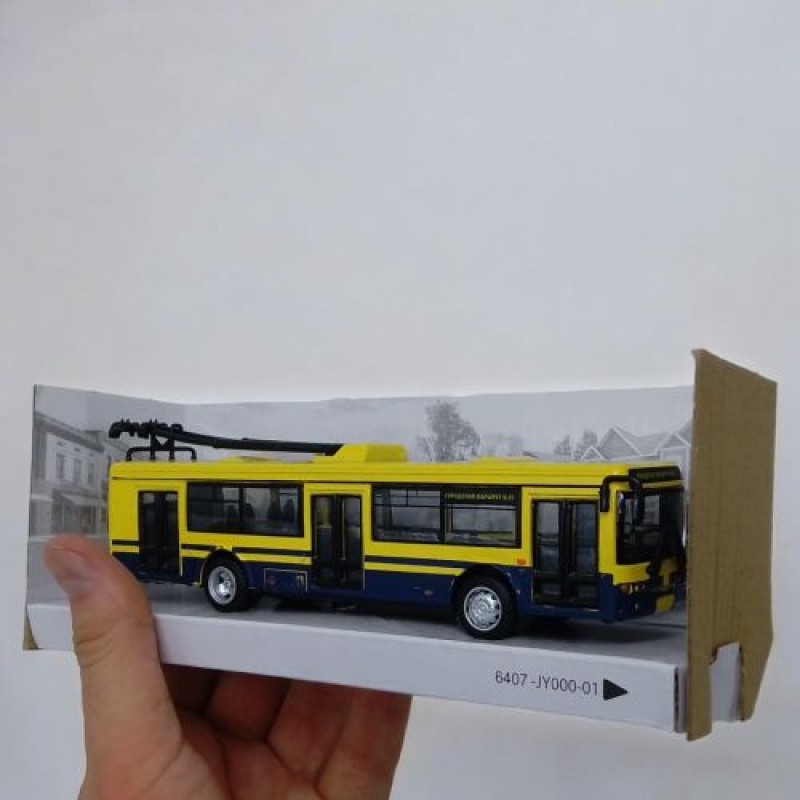 Тролейбус "", жовтий Метал пластик Жовтий (30919)