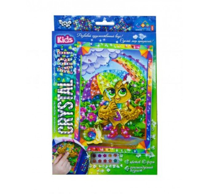 Набор креативного творчества "CRYSTAL ART KIDS: Сова" CArt-01-10