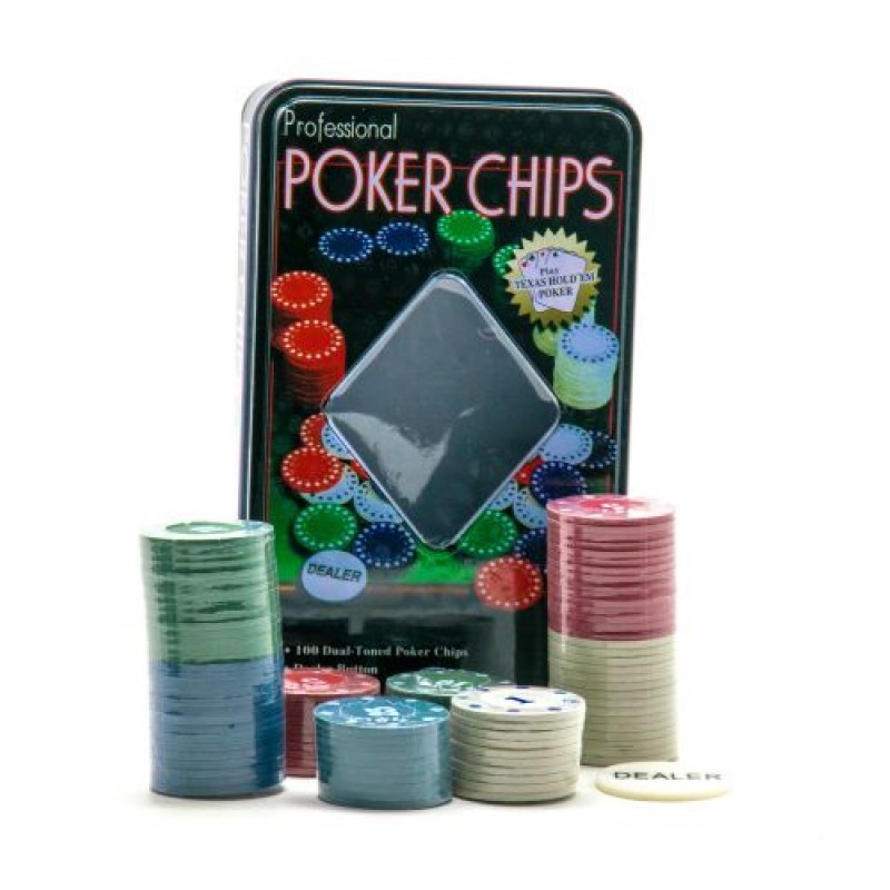 Набір фішок для покеру "Poсker Chips" Комбінований Різнобарв'я (106703)
