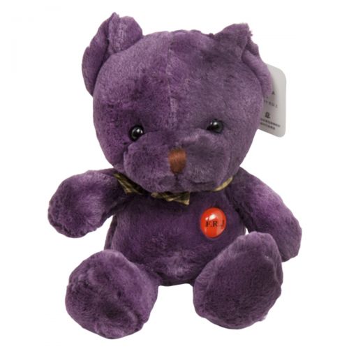 Мягкая игрушка "Медведь", 25 см (фиолетовый) 50025