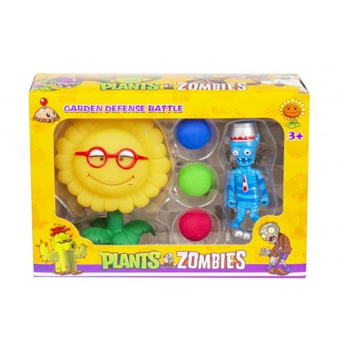 Набір "Plants vs Zombies: Соняшник і зомбі мумія" Пластик Різнобарв'я (121144)
