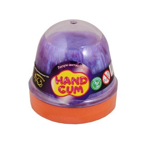Лизун-антистресс "Hand gum" 120 г фиолетовый 80097