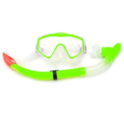 Маска і трубка Mask and Snorkel, салатовий Комбінований Салатовий (141275)