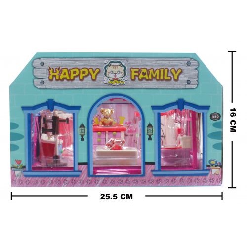 Игрушечная комната "Нappy Family: Ванная комната". HY-043AE