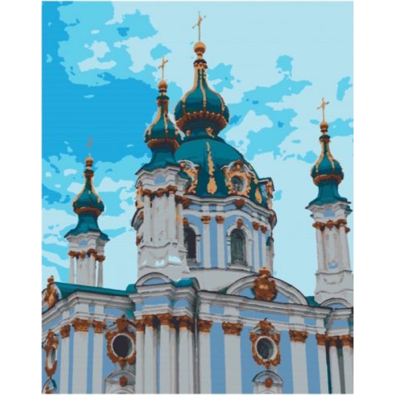 Картина по номерам "Андреевская церковь" RB-0270