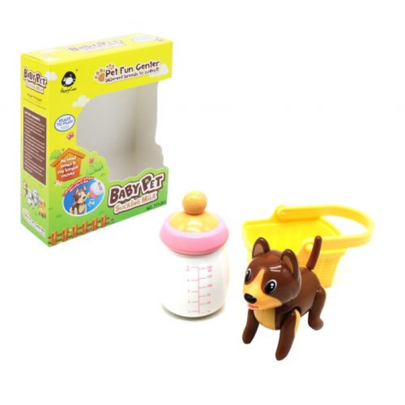 Животные "Baby Pet: Собачка" с корзинкой (коричневый)