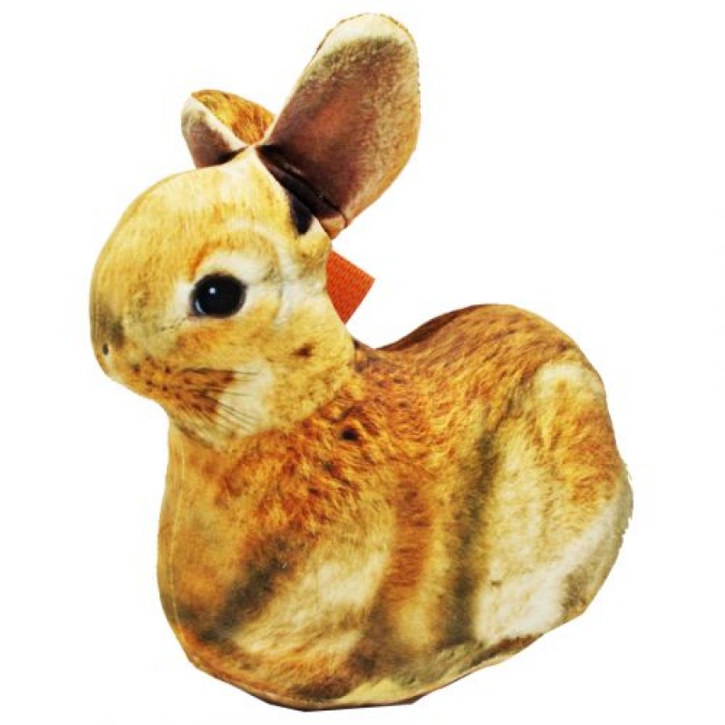 Іграшка-подушка "Заєць" Текстиль Коричневий (198775)