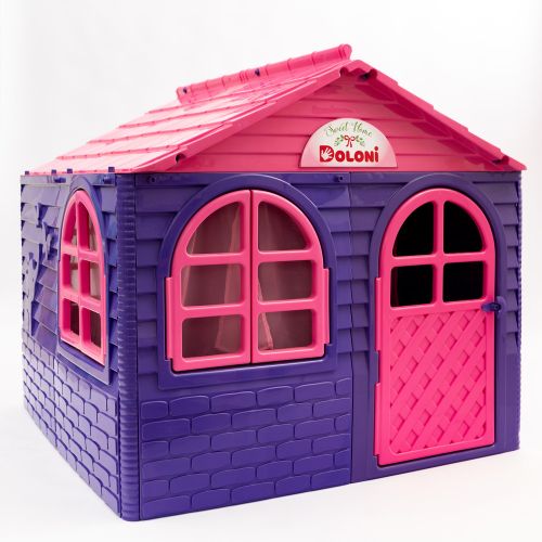 Дитячий будиночок "Будинок зі шторками" Пластик Фіолетовий (205446)