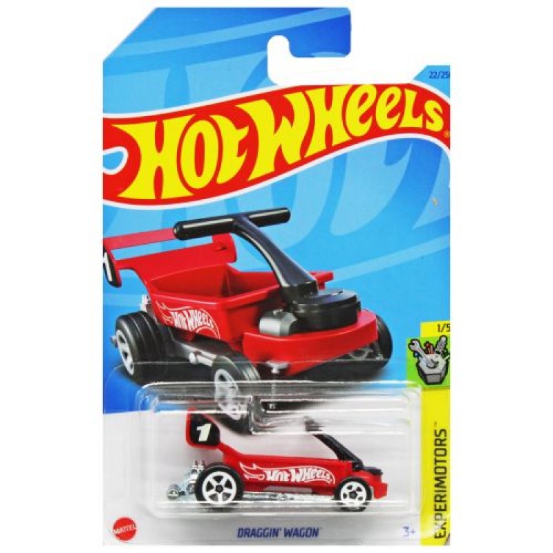 Машинка "Hot wheels: DRAGGIN WAGON" (оригінал) Металопластик Червоний (205676)
