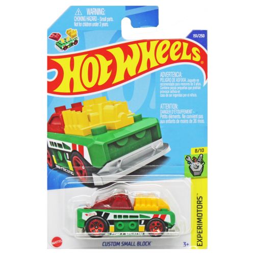 Машинка "Hot wheels CUSTOM SMALL BLOCK" (оригінал) Металопластик Зелений (205693)