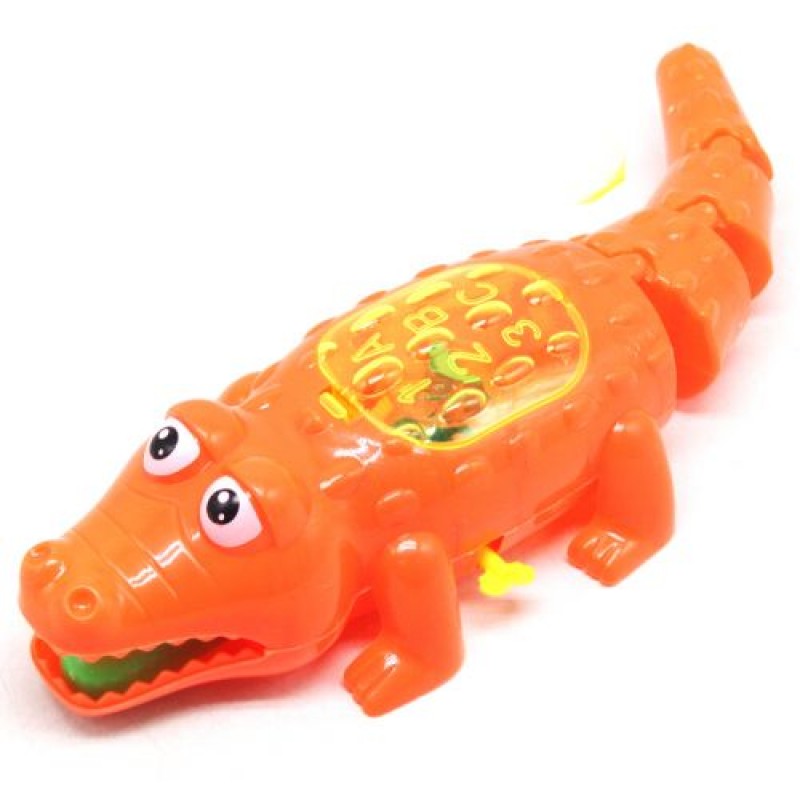 Заводна іграшка "Крокодил", 31 см (помаранчевий) Пластик Помаранчевий (206151)